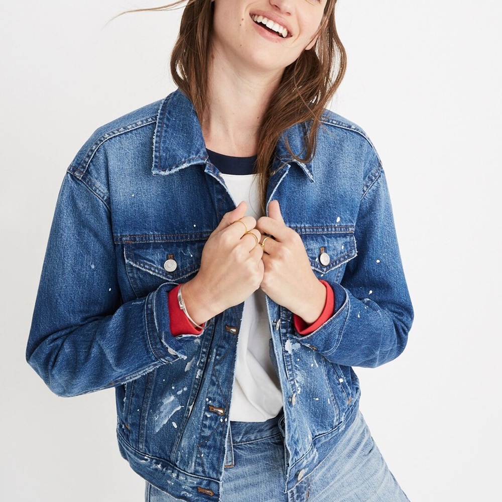 Madewell Paint Splattered Jean Jacket $148 @ MW